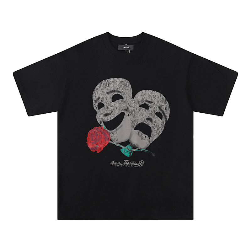 720款P53 面料260克双纱字母面具 黑色 S M L XL