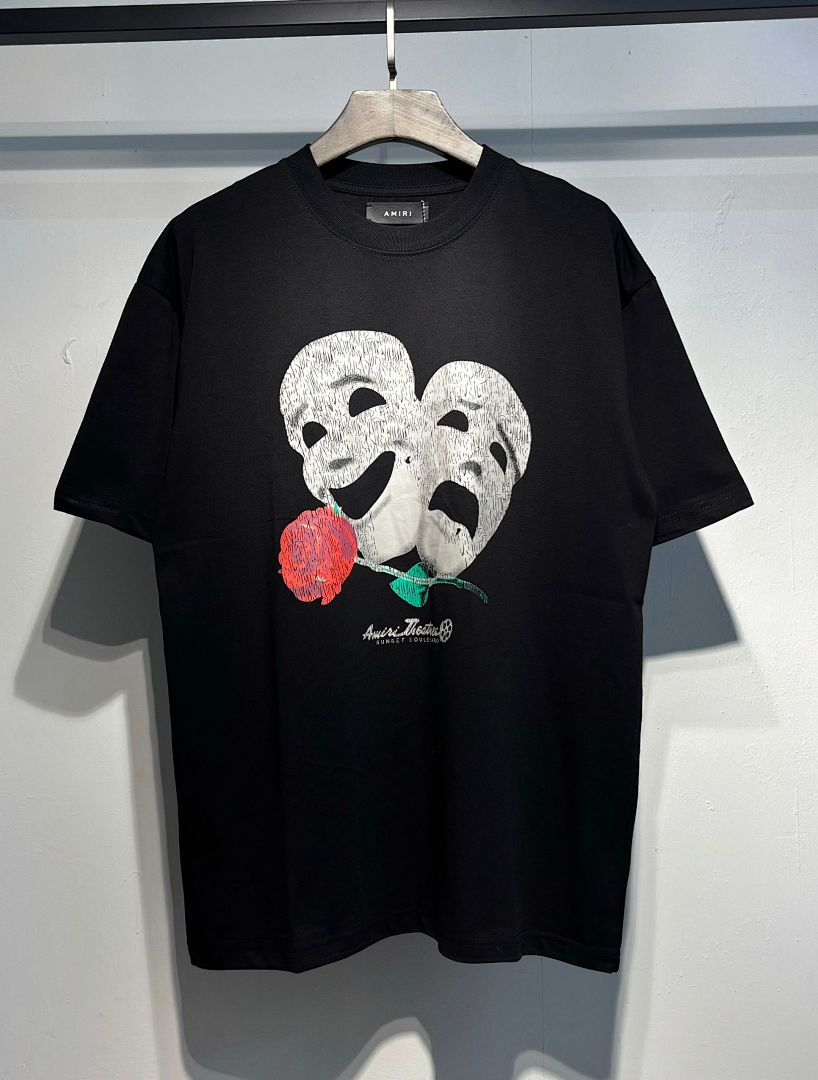720款P53 面料260克双纱字母面具 黑色 S M L XL