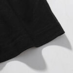 721款P50 面料260克双纱l裂纹印花字母狮子 黑色 S M L XL