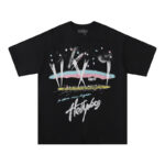 722款P47 面料260克双纱字母 黑色 S M L XL