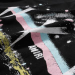 722款P47 面料260克双纱字母 黑色 S M L XL
