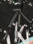 722款P47 面料260克双纱字母 黑色 S M L XL