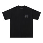 723款P53 面料260克双纱烫银字母白色 黑色 S M L XL