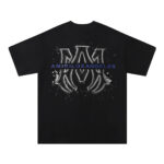 723款P53 面料260克双纱烫银字母白色 黑色 S M L XL