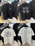 723款P53 面料260克双纱烫银字母白色 黑色 S M L XL