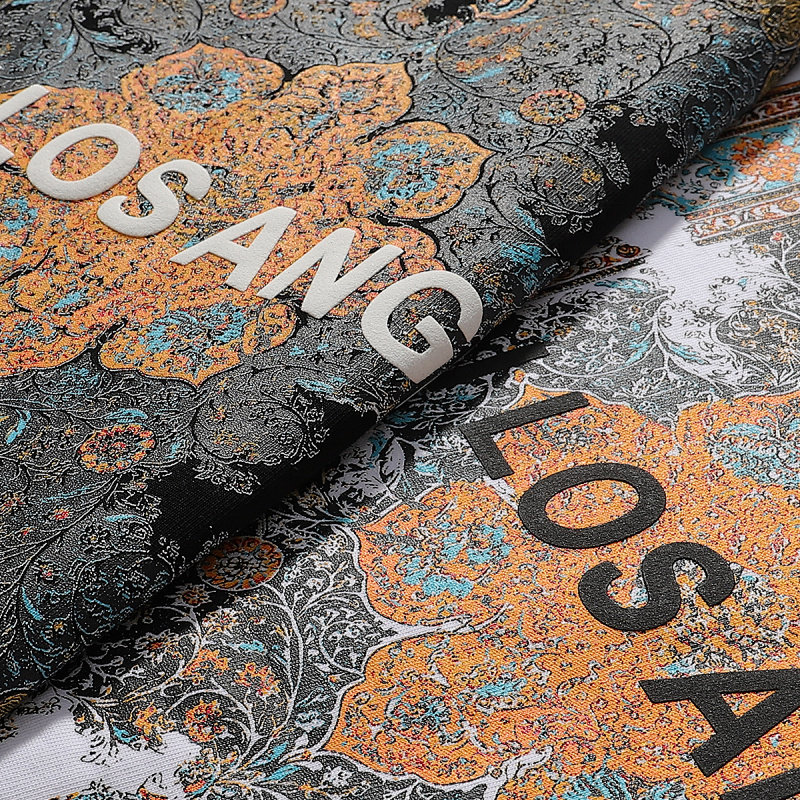 724款P53 面料260克双纱字母 白色 黑色 S M L XL