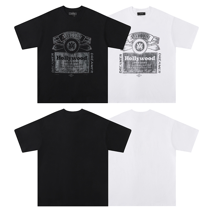 726款P53 面料260克双纱烫银字母 白色 黑色 S M L XL
