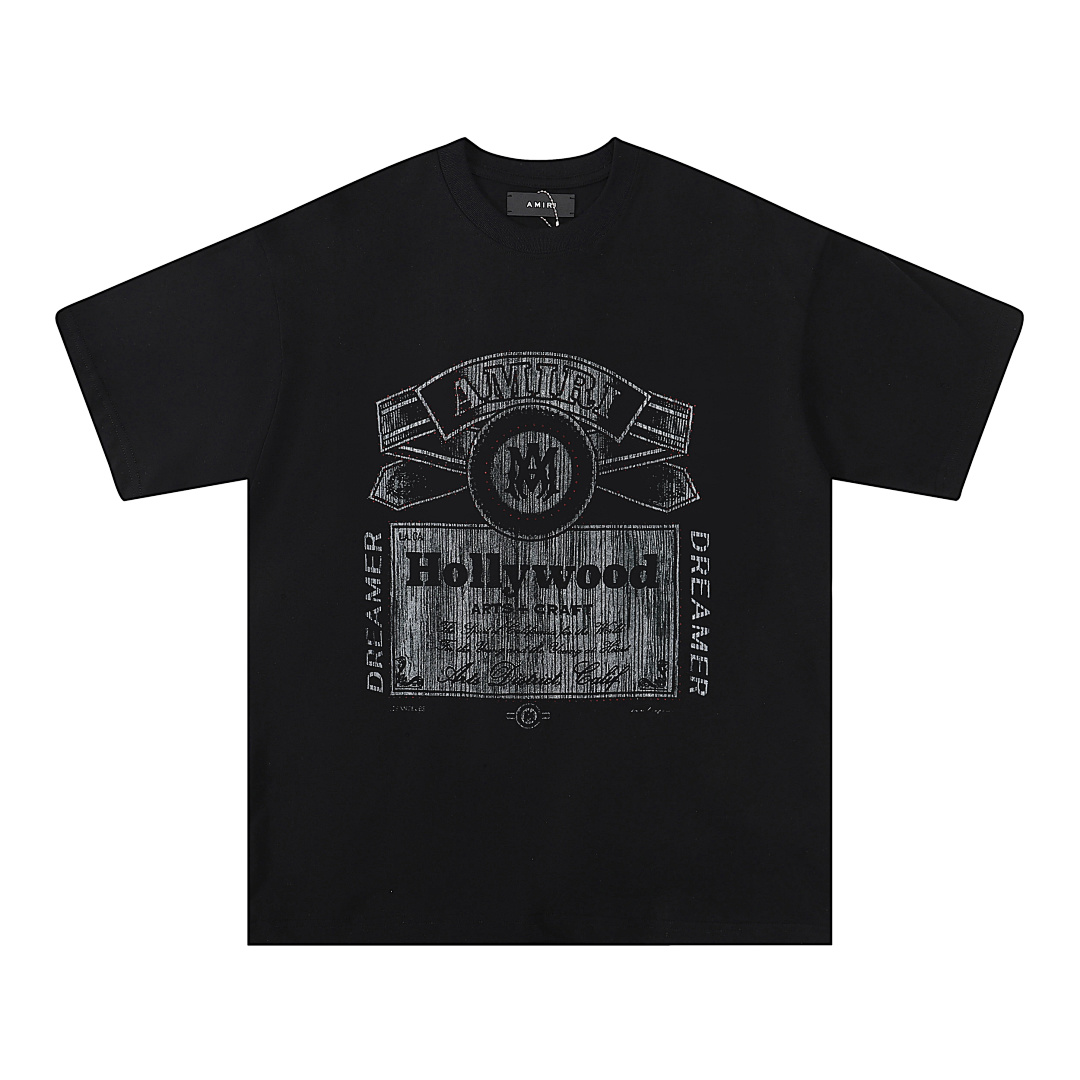 726款P53 面料260克双纱烫银字母 白色 黑色 S M L XL