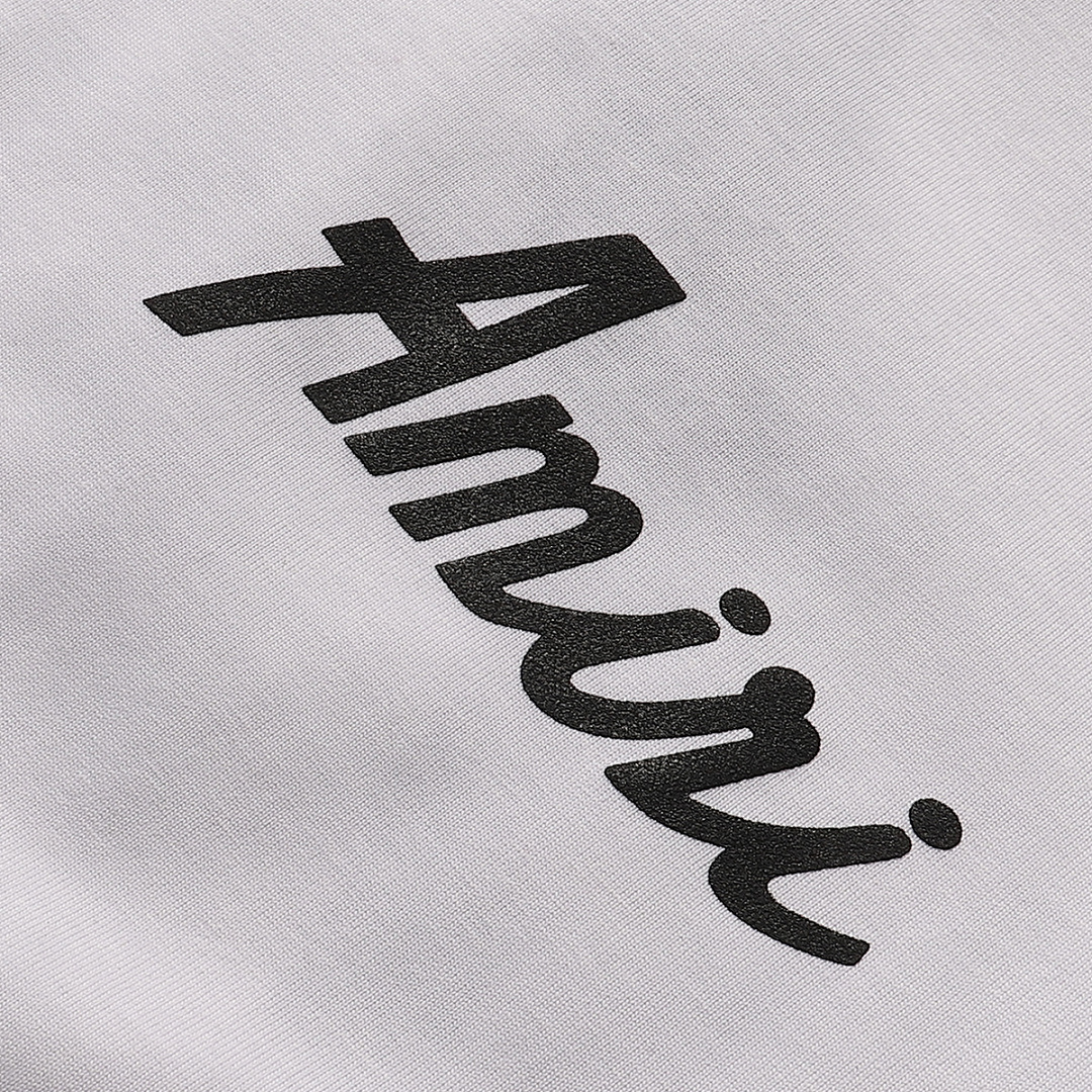 728款P47 面料260克双纱字母 白色 黑色 S M L XL