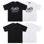 727款P53 面料260克双纱烫银字母 白色 黑色 S M L XL