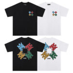 730款P50 面料260克双纱字母 白色 黑色 S M L XL