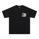 731款P50 面料260克双纱字母 杏色 黑色 S M L XL