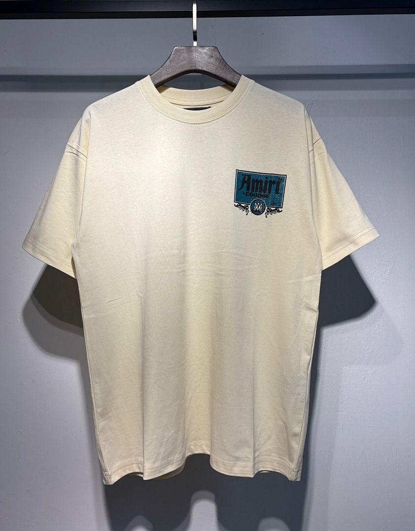 732款P50 面料260克双纱字母 杏色 黑色 S M L XL