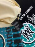 732款P50 面料260克双纱字母 杏色 黑色 S M L XL
