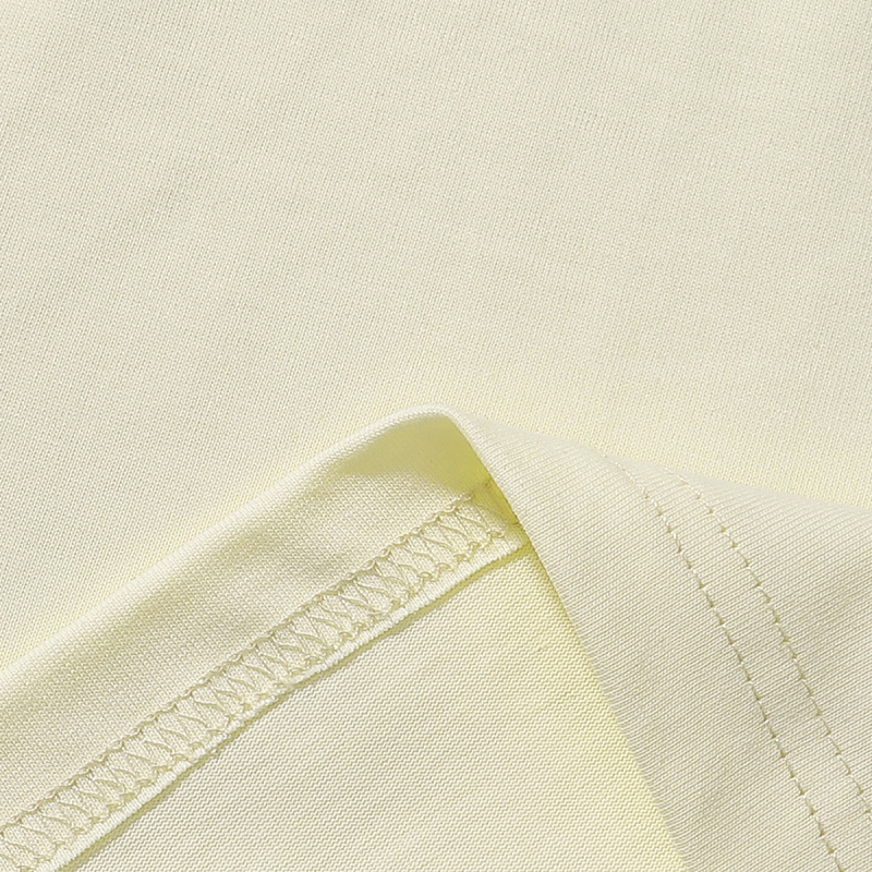 732款P50 面料260克双纱字母 杏色 黑色 S M L XL