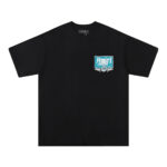 732款P50 面料260克双纱字母 杏色 黑色 S M L XL