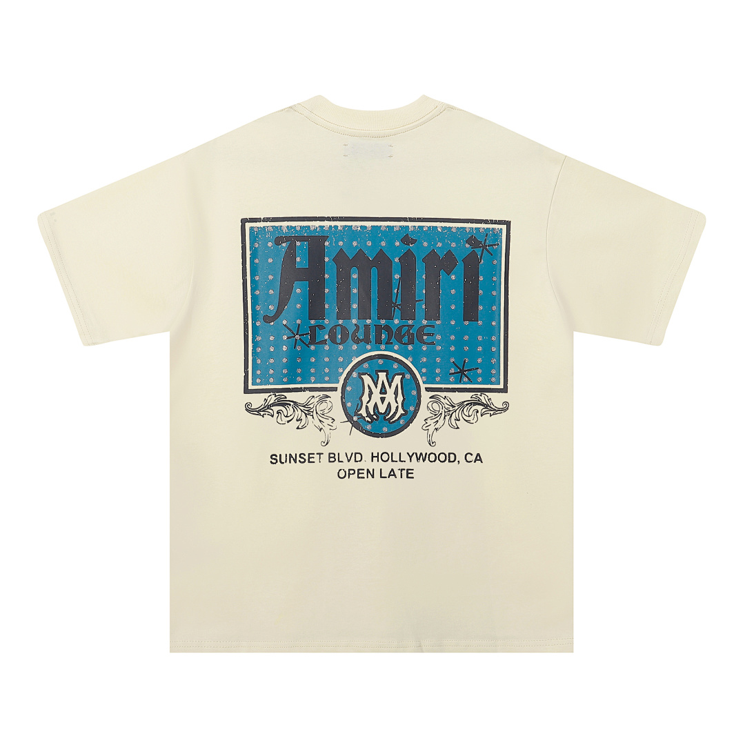 732款P50 面料260克双纱字母 杏色 黑色 S M L XL