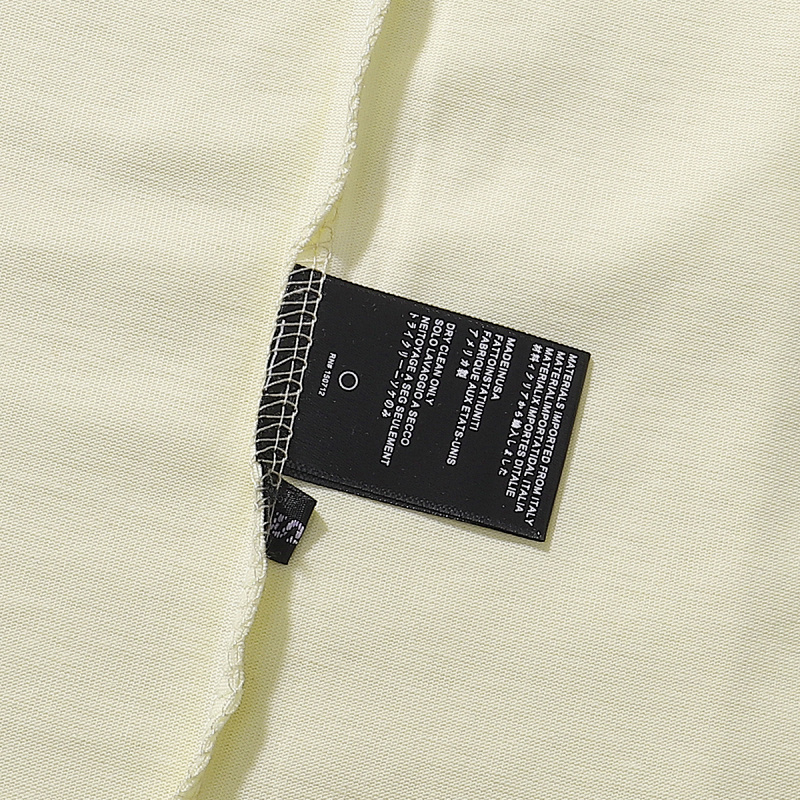 732款P50 面料260克双纱字母 杏色 黑色 S M L XL