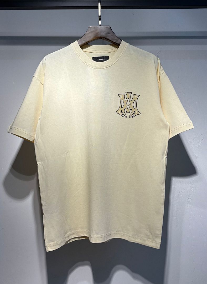 733款P50 面料260克双纱发泡字母 杏色 黑色 S M L XL