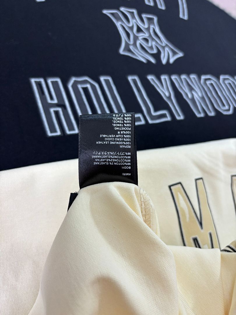 733款P50 面料260克双纱发泡字母 杏色 黑色 S M L XL