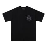 733款P50 面料260克双纱发泡字母 杏色 黑色 S M L XL