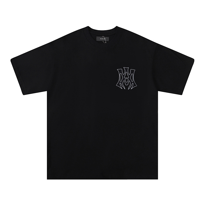 733款P50 面料260克双纱发泡字母 杏色 黑色 S M L XL