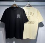 733款P50 面料260克双纱发泡字母 杏色 黑色 S M L XL