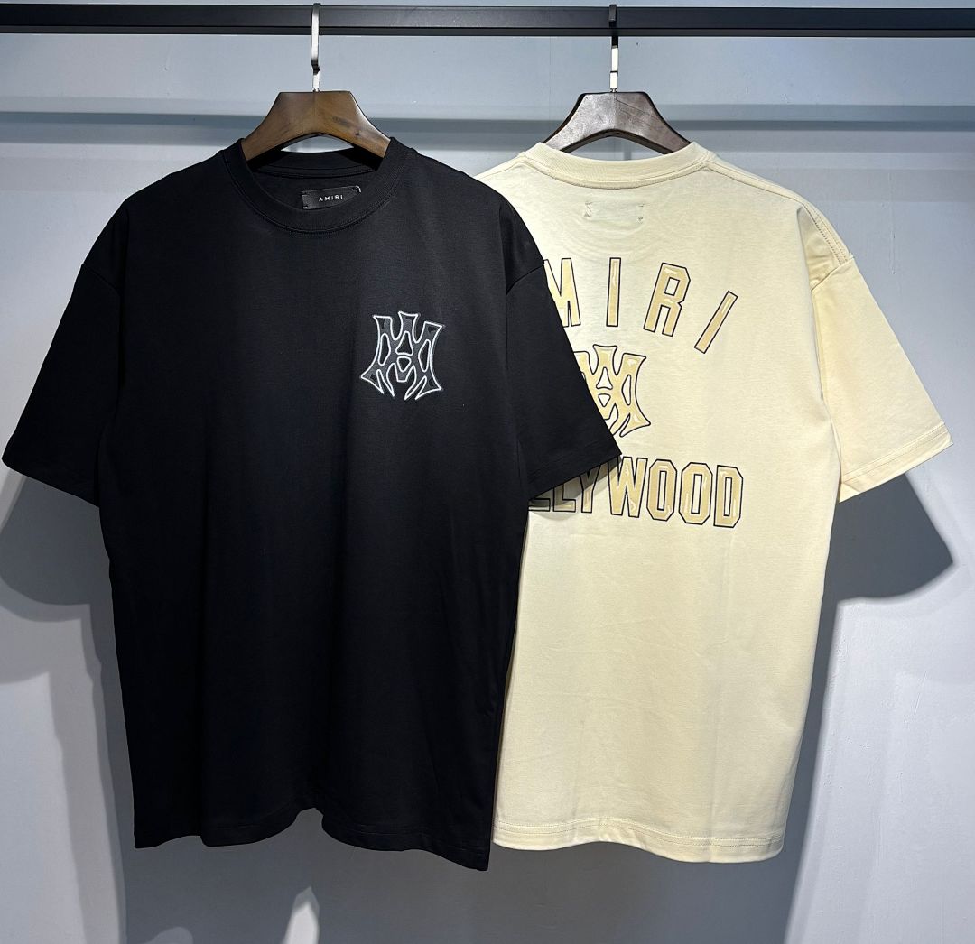 733款P50 面料260克双纱发泡字母 杏色 黑色 S M L XL