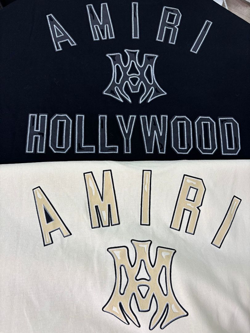 733款P50 面料260克双纱发泡字母 杏色 黑色 S M L XL