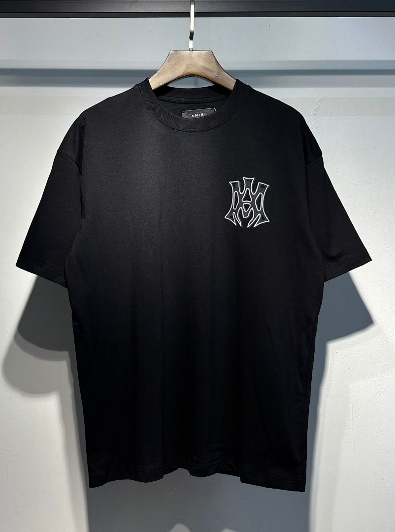 733款P50 面料260克双纱发泡字母 杏色 黑色 S M L XL