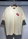 734款P47 面料260克双纱字母骰子 杏色 黑色 S M L XL