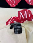 734款P47 面料260克双纱字母骰子 杏色 黑色 S M L XL