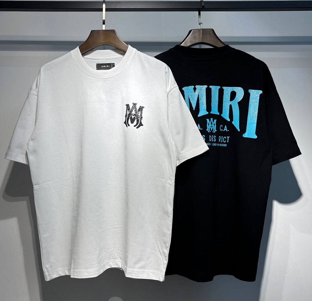 736款P53 面料260克双纱字母烫银粒 白色 黑色 S M L XL