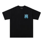 736款P53 面料260克双纱字母烫银粒 白色 黑色 S M L XL
