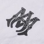 736款P53 面料260克双纱字母烫银粒 白色 黑色 S M L XL
