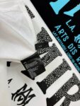 736款P53 面料260克双纱字母烫银粒 白色 黑色 S M L XL