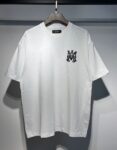 736款P53 面料260克双纱字母烫银粒 白色 黑色 S M L XL