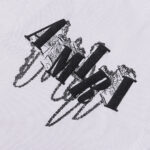 738款P50 面料260克双纱字母锁链 白色 黑色 S M L XL
