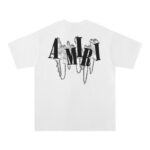 738款P50 面料260克双纱字母锁链 白色 黑色 S M L XL