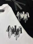 738款P50 面料260克双纱字母锁链 白色 黑色 S M L XL