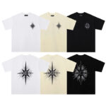 739款P47 面料260克双纱字母 杏色 黑色 S M L XL