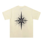 739款P47 面料260克双纱字母 杏色 黑色 S M L XL
