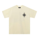 739款P47 面料260克双纱字母 杏色 黑色 S M L XL