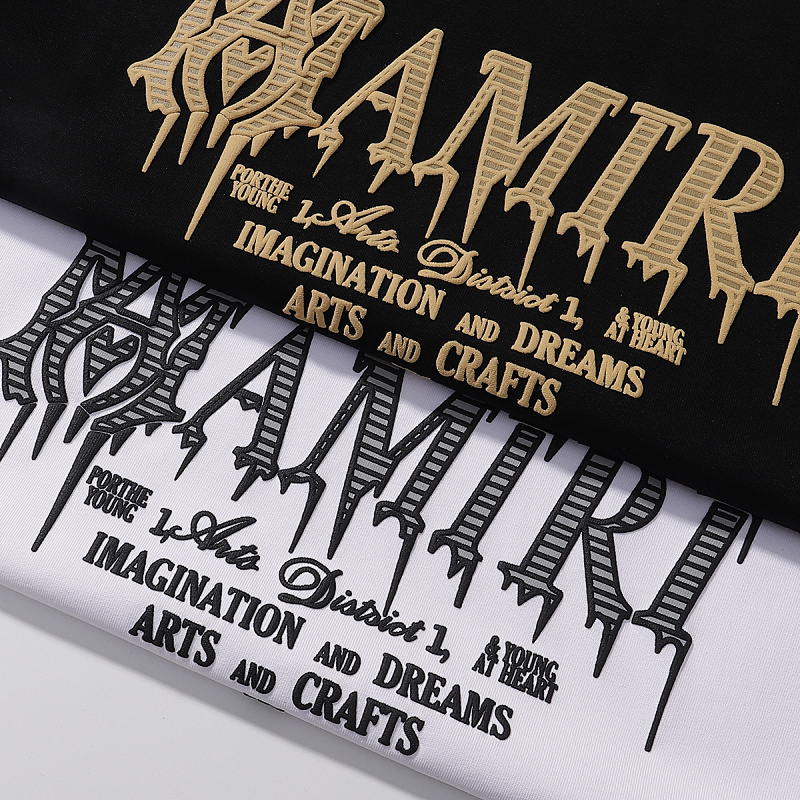 741款P50 面料260克双纱字母 白色 黑色 S M L XL