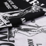 743款P50 面料260克双纱字母 白色 黑色 S M L XL