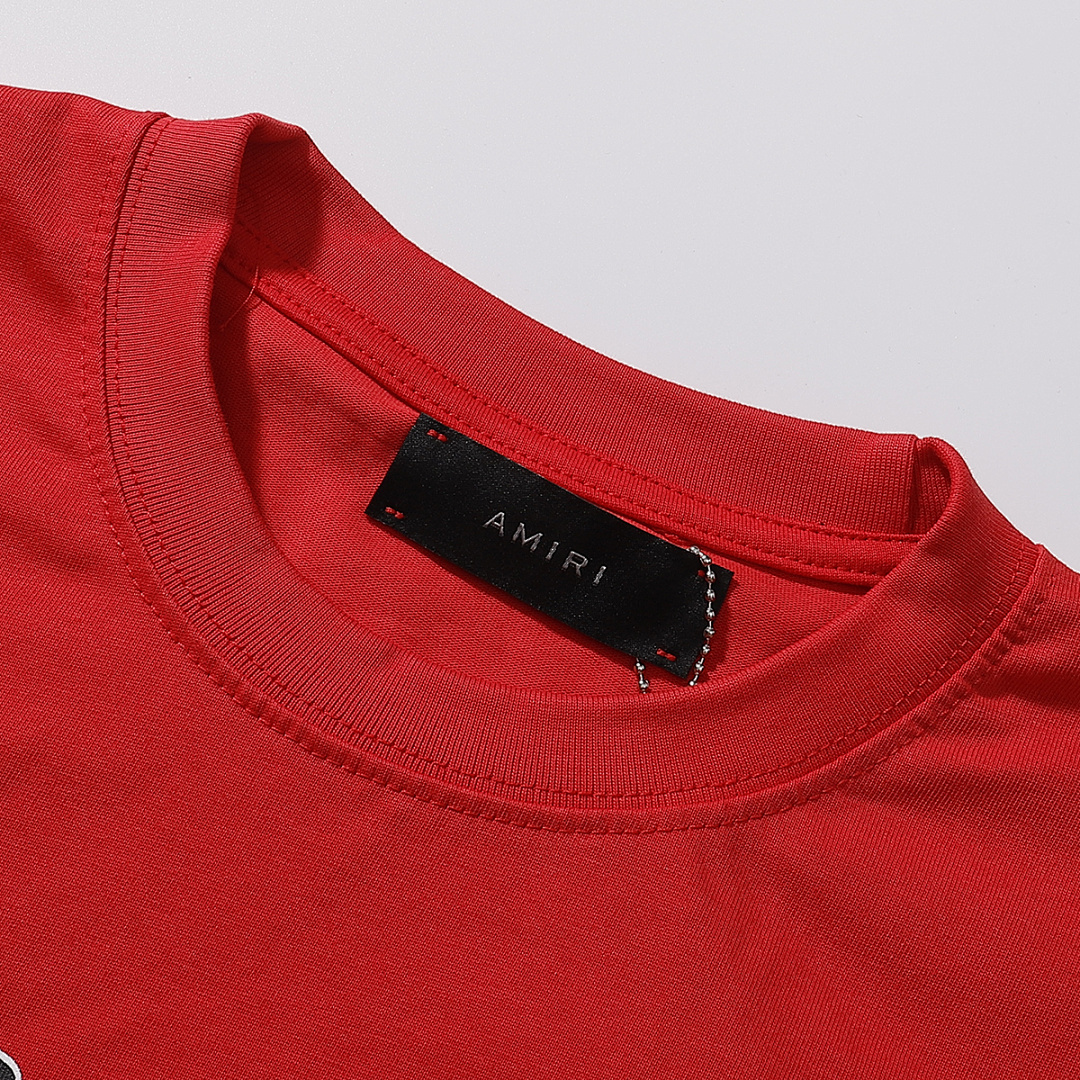 745款P47 面料260克双纱字母 白色 红色 黑色 S M L XL