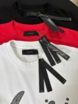 745款P47 面料260克双纱字母 白色 红色 黑色 S M L XL