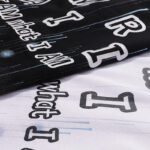 747款P50 面料260克双纱字母 白色 黑色 S M L XL