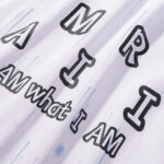 747款P50 面料260克双纱字母 白色 黑色 S M L XL