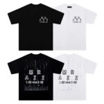 747款P50 面料260克双纱字母 白色 黑色 S M L XL